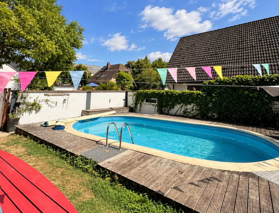 Poolbereich Villa Kerpen