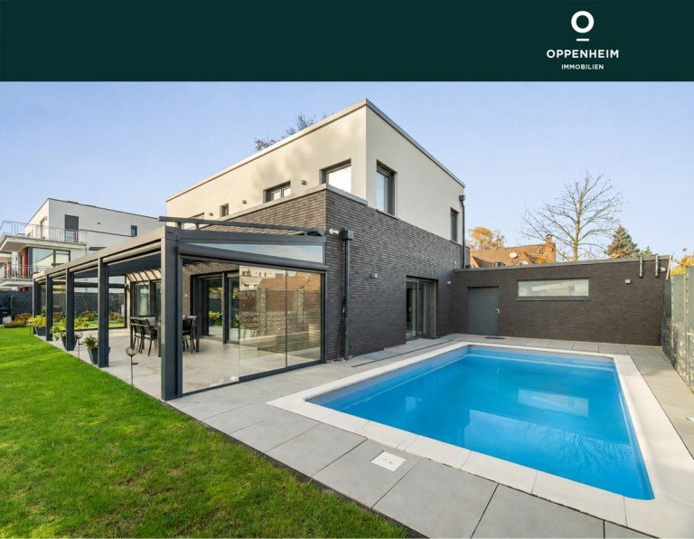 Hauptansicht K�ln Einfamilienhaus Exklusive Architektenvilla in ruhiger Bestlage - luxuri�ses Wohnen in K�ln-Lind